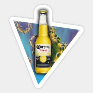 Corona Virus beer 2 Sticker